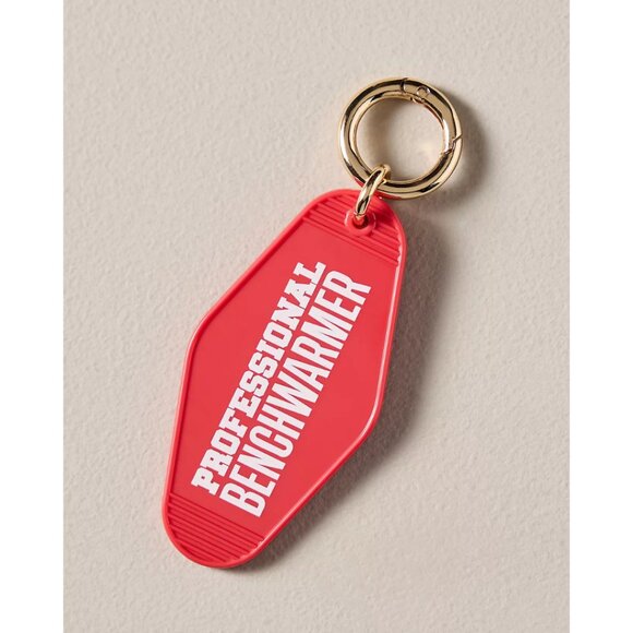 Anthropologie Professional Benchwarmer Quote Tag Bag Charm NWT Sporty - Picture 1 of 4